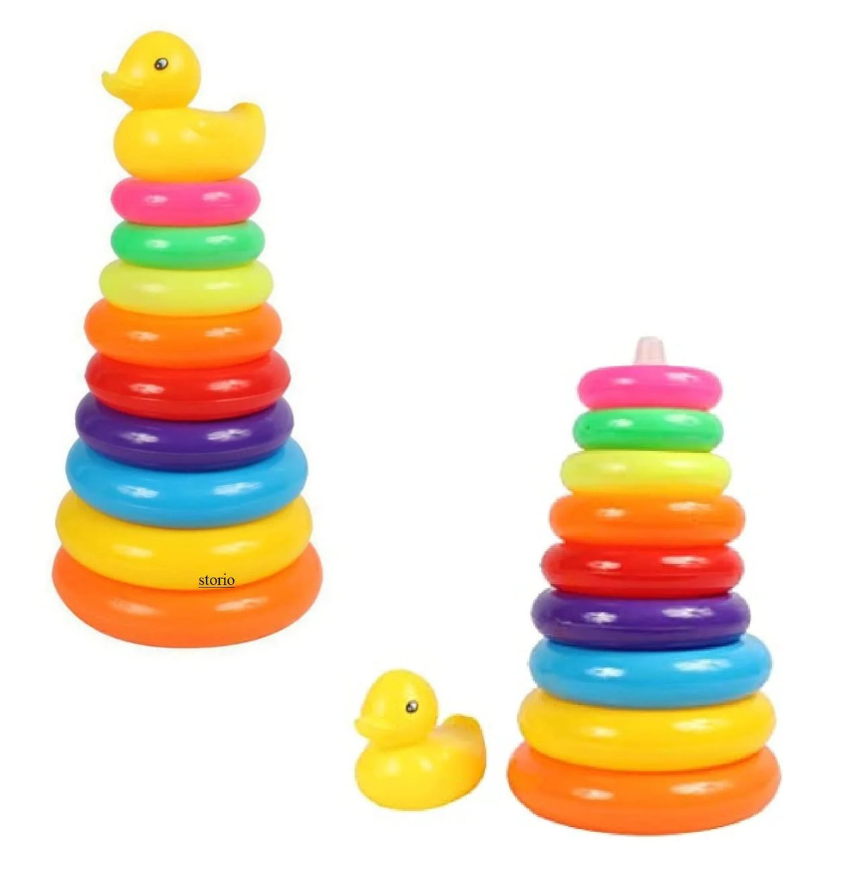 Teddy Color Rings Tower Construction Jumbo Stack Up